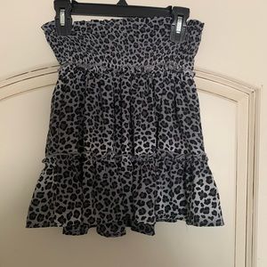 Grey and Black animal print Altar’d State Skirt